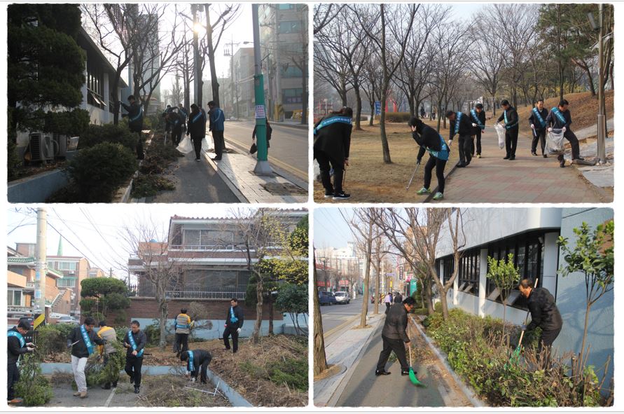 

	
		
		
			봄맞이 길거리 환경정화 활동중인 인천지역본부 직원들
		
	
	
